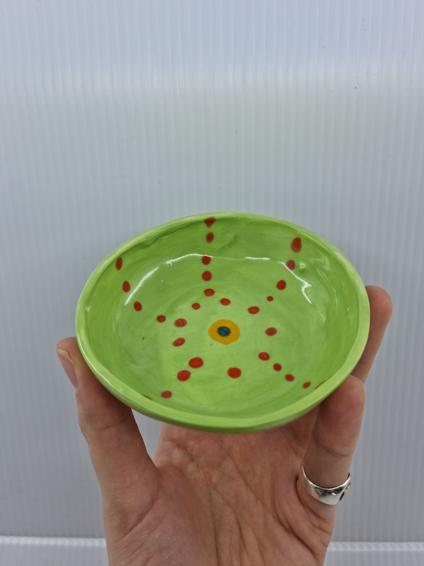 Little dish - Lime green octopus