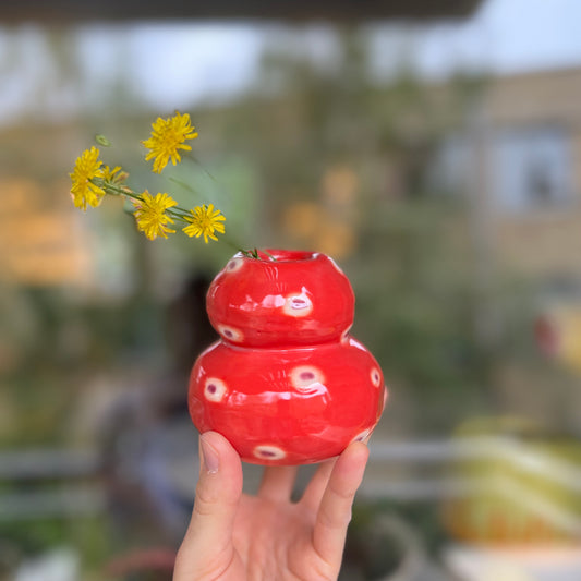 Two Tier Red Pattern