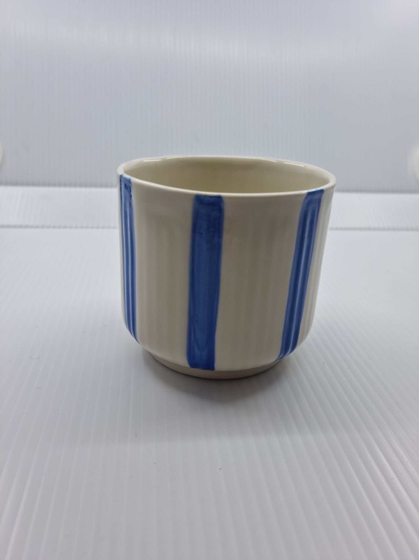 Cup - White and blue