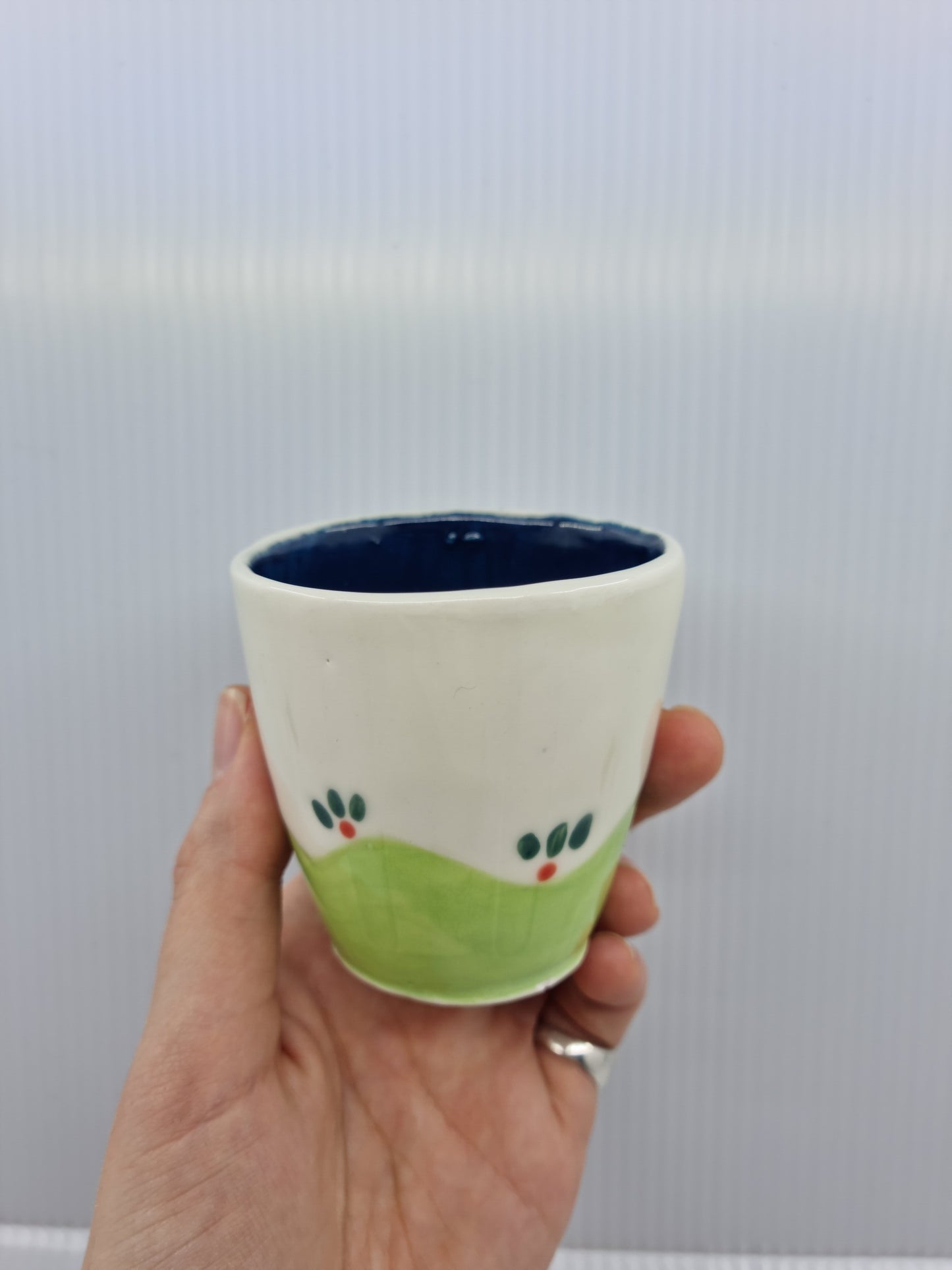 Cup - Green & blue