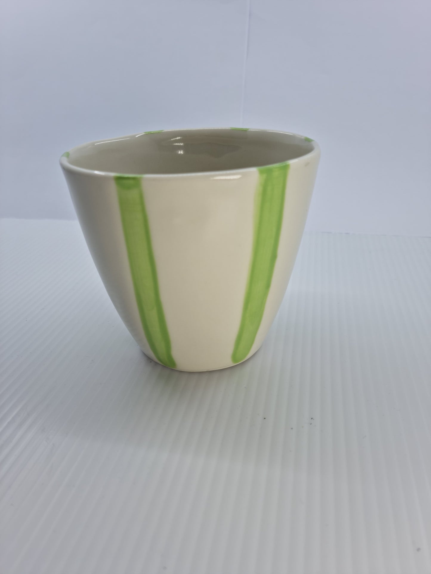 Cup - White & Green