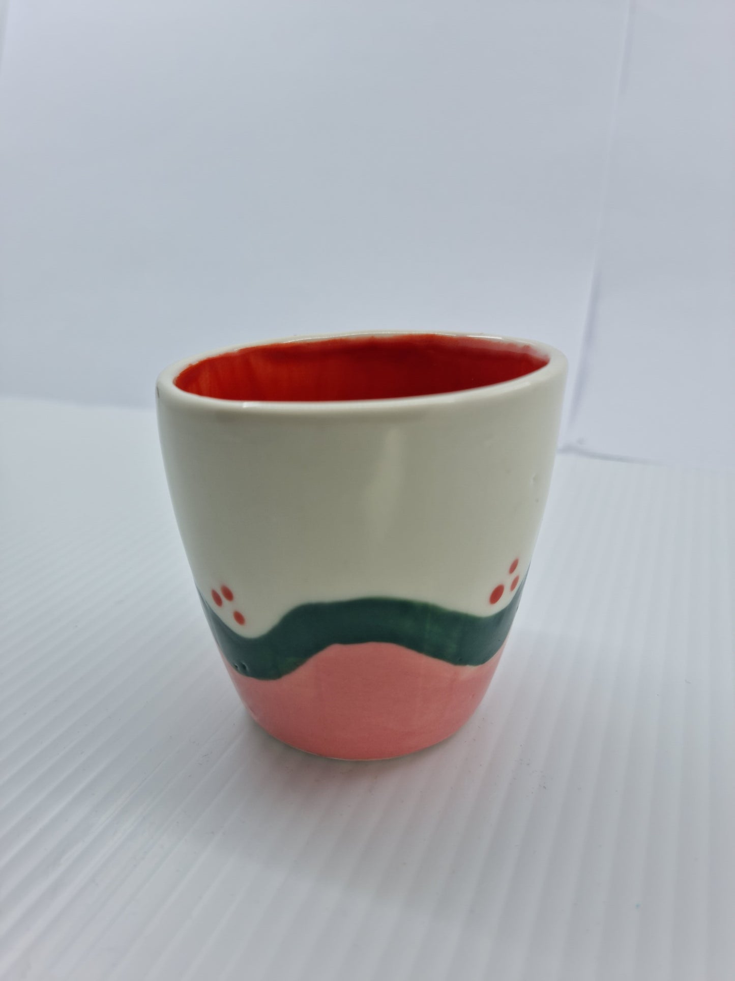 Cup - Pink & green