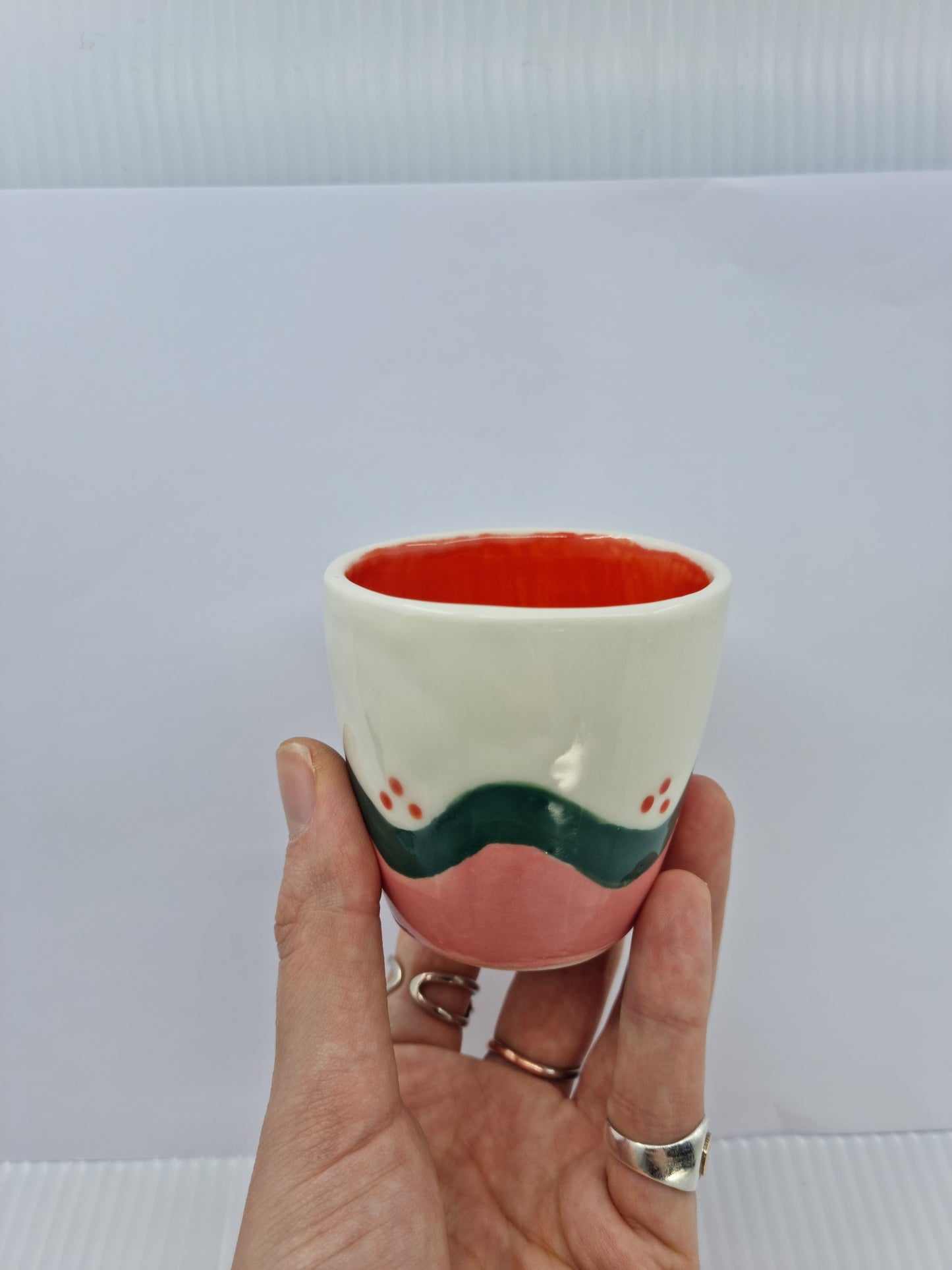 Cup - Pink & green