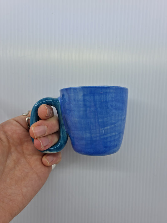 Mug - White & Blue stripes