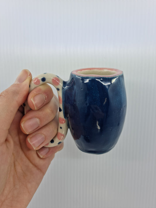 Mug small - Blue & pink