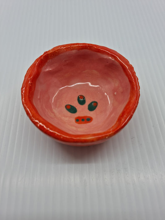 Little dish - Pink & red