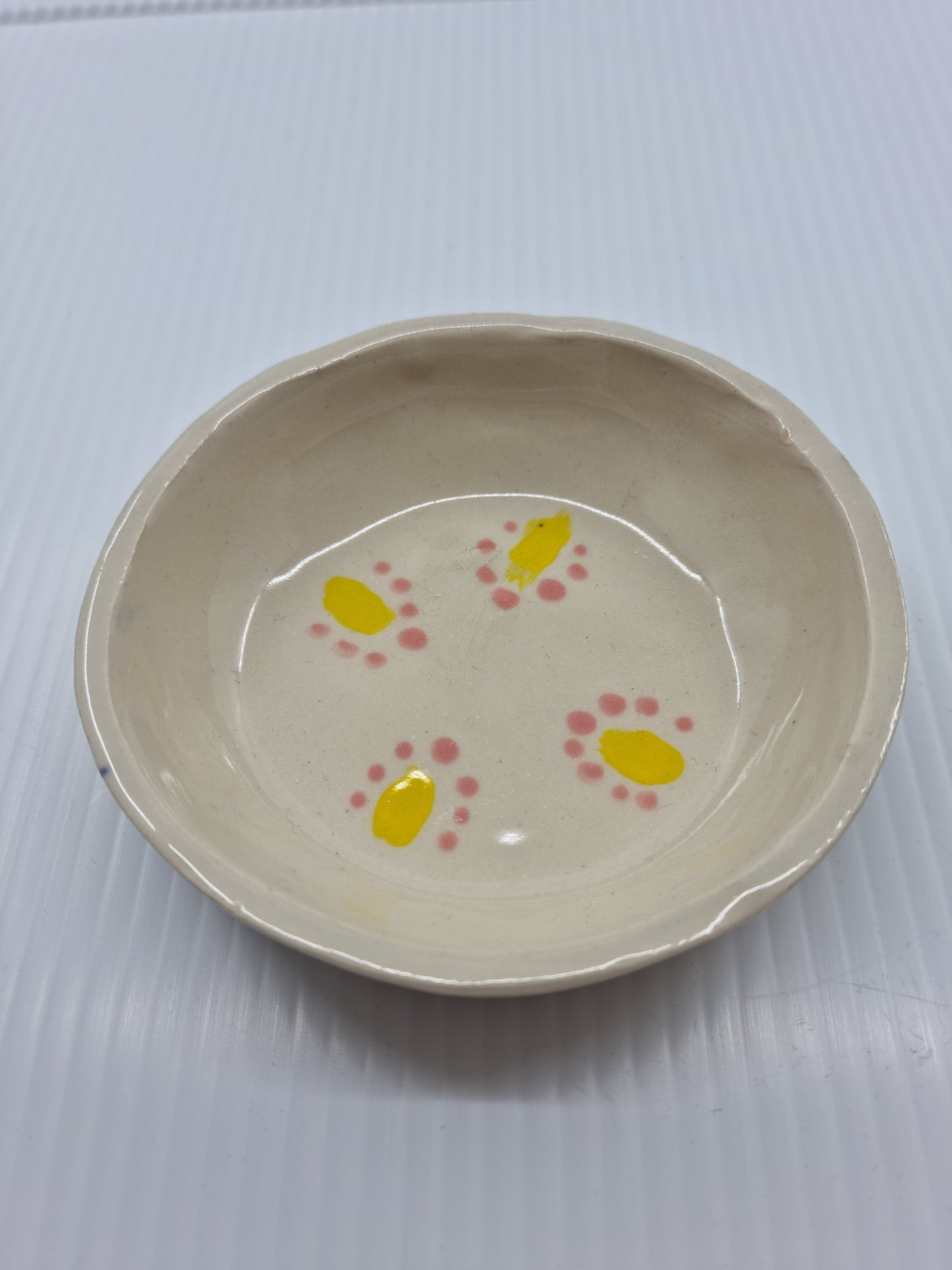 Little dish - White & yellow