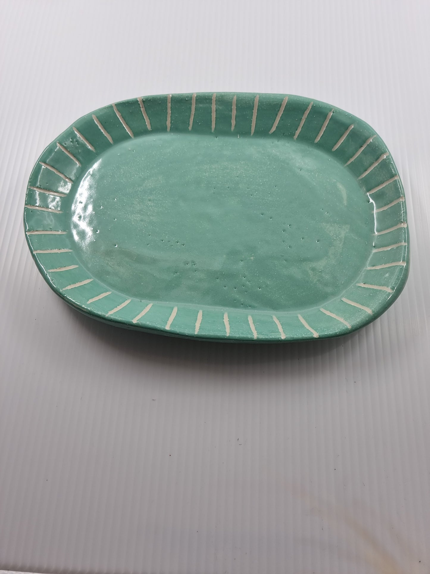 Oval dish - Green