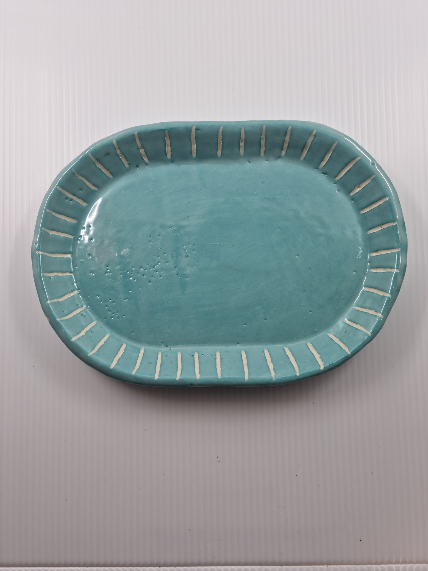 Oval dish - Teal