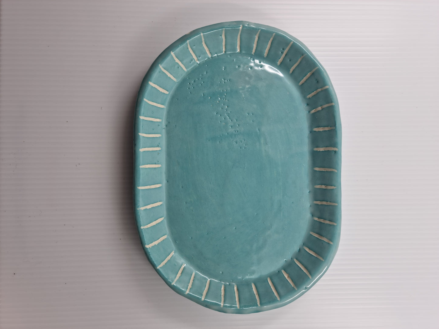 Oval dish - Teal