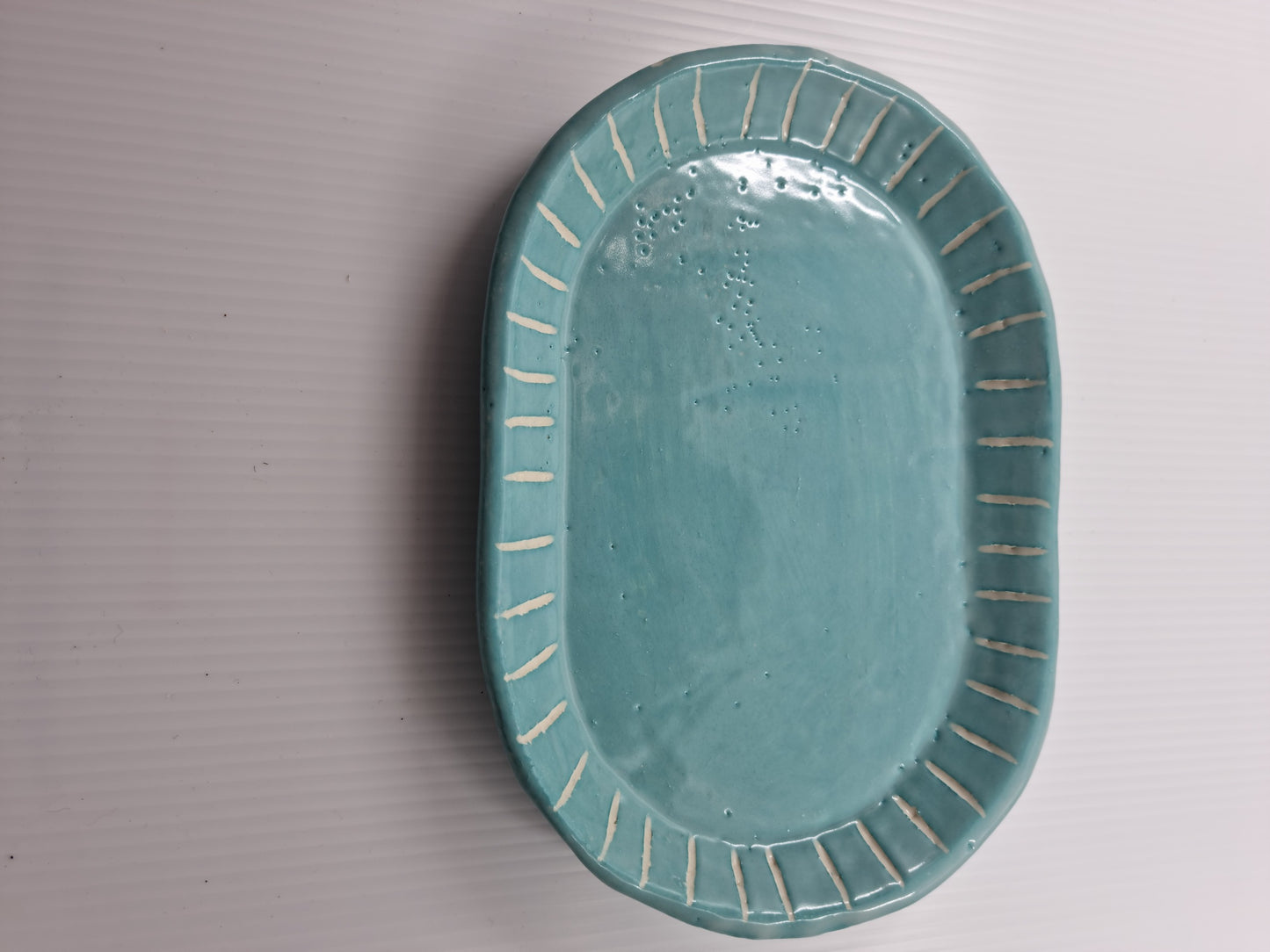 Oval dish - Teal