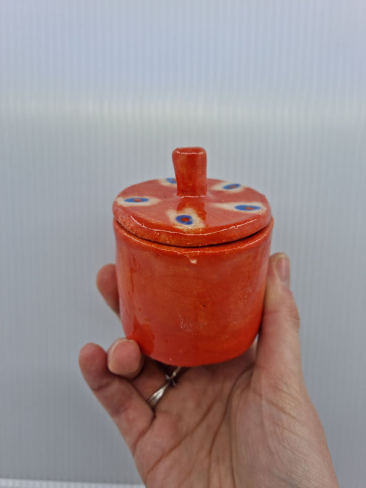 Little jar with lid - Red